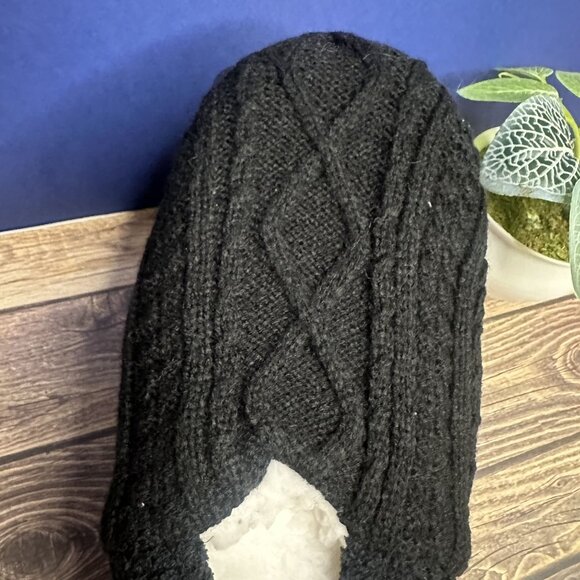 NWT Northeast Outfitters Women's Cozy Cabin Slippers Size S/M (Diamond Black) - Picture 4 of 9